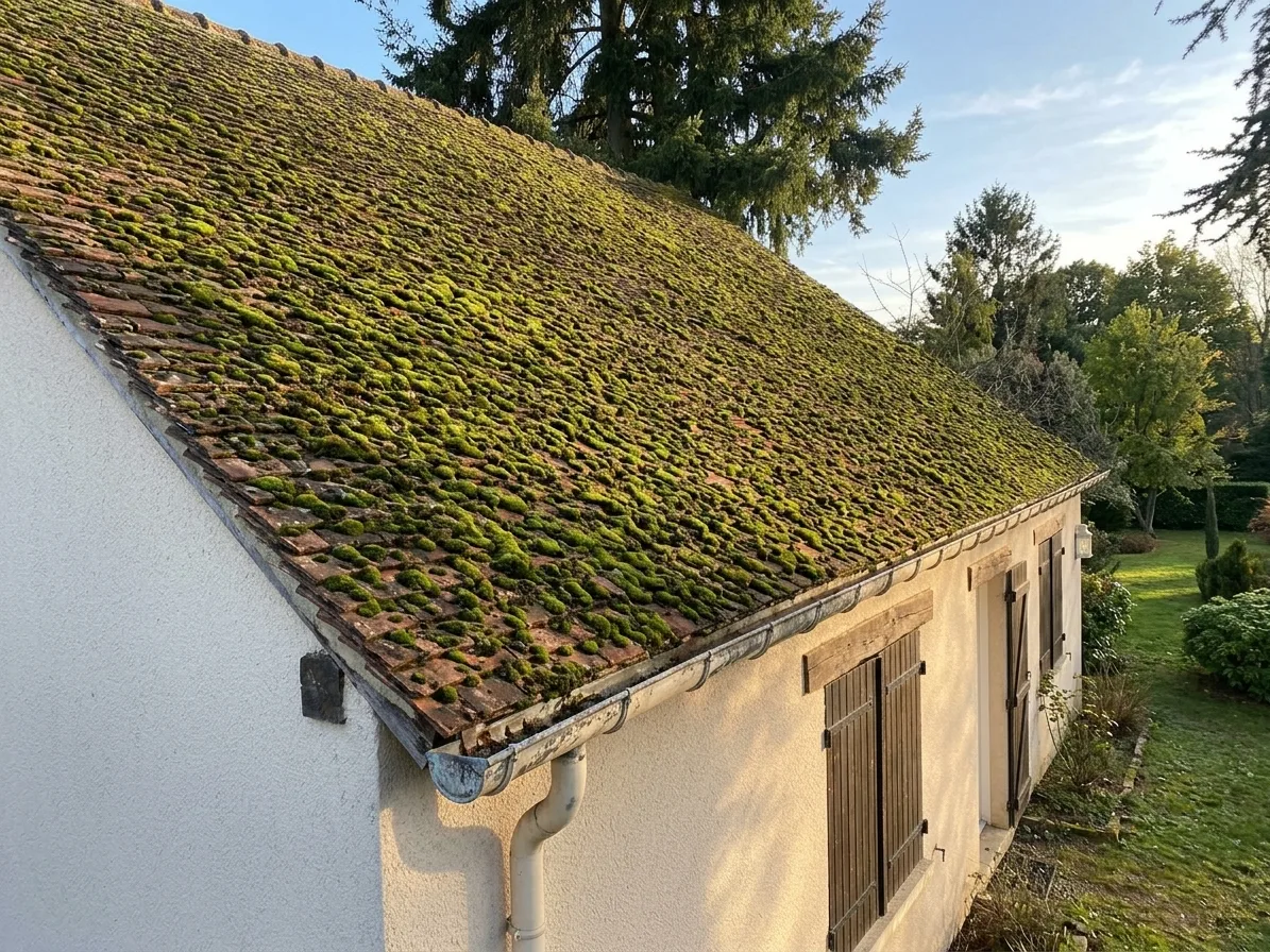 Démoussage de toiture à Combs-la-Ville